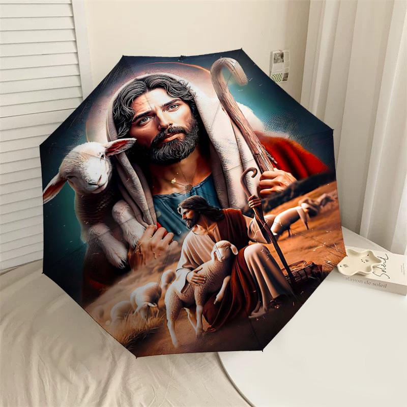 1PC Jesus Shepherd Umbrella-8-Rib Reinforced Portable Folding Travel Suitable for All Seasons Outdoor Daily Use-J334
1PC Jesus Shepherd Umbrella-8-Rib Reinforced Portable Folding Travel Suitable for All Seasons Outdoor Daily Use-J334