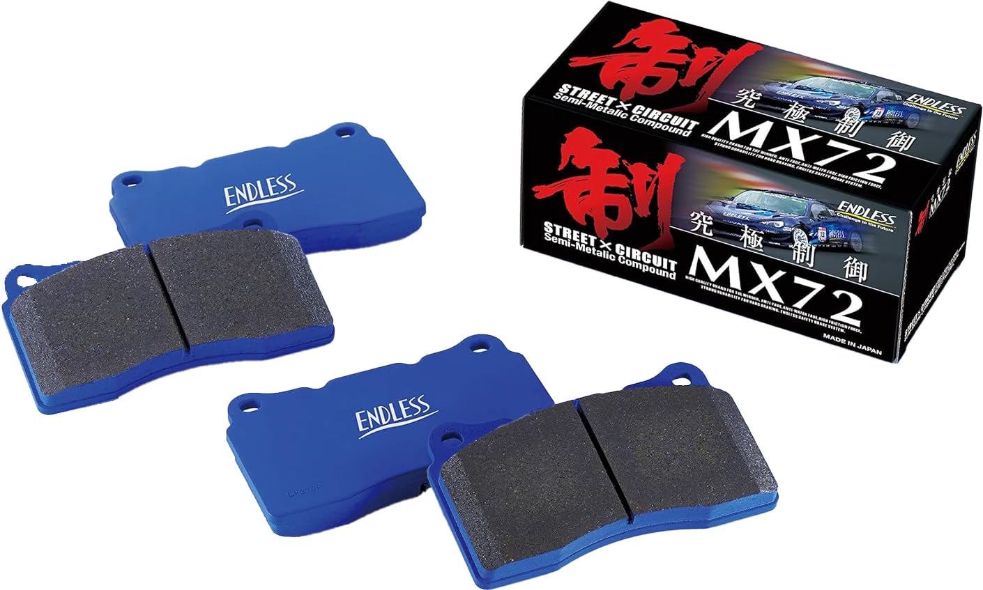 ENDLESS MX72 Brake Pads for Toyota Ace (Front, EP448MX72) Hiace/Regius (200 Series)
ENDLESS MX72 Brake Pads for Toyota Ace (Front, EP448MX72) Hiace/Regius (200 Series)