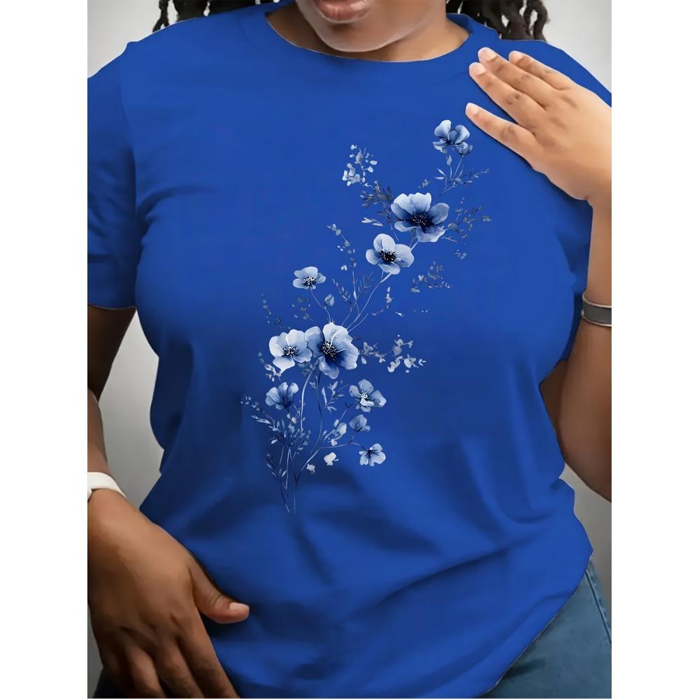 Women Cotton Short Sleeves T-shirts Blue Floral Branch Women s Tee Delicate Watercolor Graphic Casual Orange Top 2XL
Women Cotton Short Sleeves T-shirts Blue Floral Branch Women s Tee Delicate Watercolor Graphic Casual Orange Top 2XL