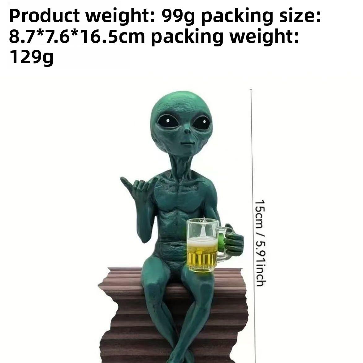 Resin Alien Gnome Figurine Outdoor Garden Decor Statue Fairy Yard Ornament Home Christmas Gift Craft Artwork
Resin Alien Gnome Figurine Outdoor Garden Decor Statue Fairy Yard Ornament Home Christmas Gift Craft Artwork