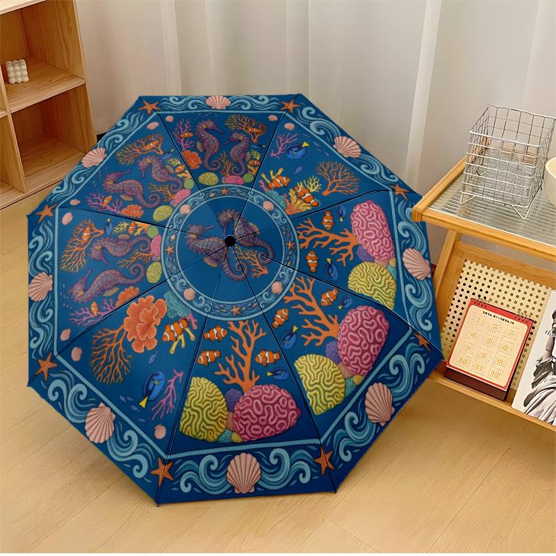 Ocean Lighthouse with Seagulls Printed umbrella windproof folding umbrella portable sun and rain umbrella suitable for gifting
Ocean Lighthouse with Seagulls Printed umbrella windproof folding umbrella portable sun and rain umbrella suitable for gifting