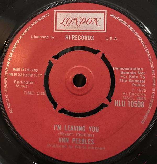 7inch Record ANN PEEBLES - Come To Mama HLU10508PROMO London Records 1975 UK Soul/Funk Used
7inch Record ANN PEEBLES - Come To Mama HLU10508PROMO London Records 1975 UK Soul/Funk Used