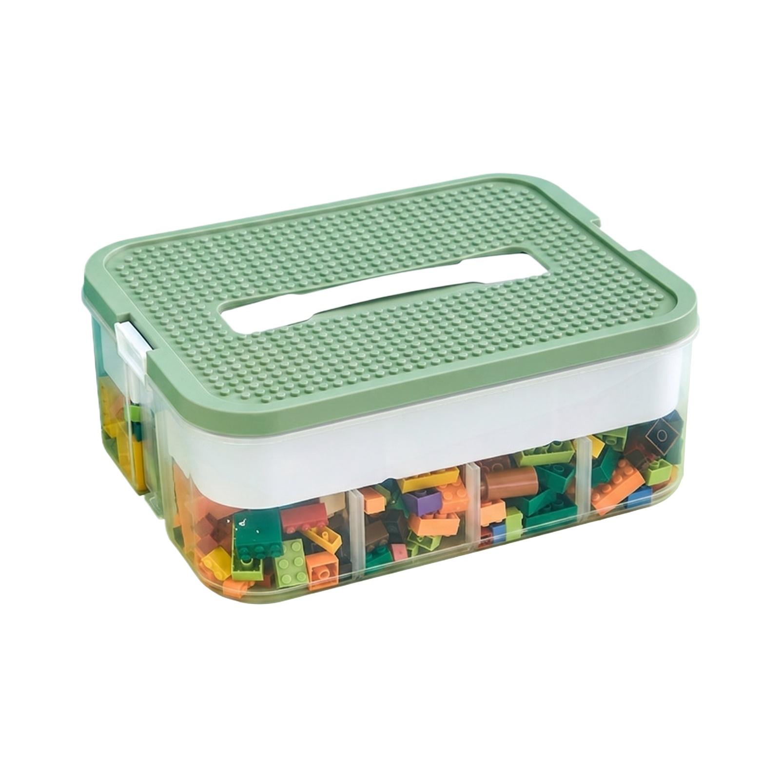 Plastic Toy Storage Box with Creative Sorting Compartments for Building Blocks Large Organizer Bin with Handle Lid for Small Toys one size зелёный
Plastic Toy Storage Box with Creative Sorting Compartments for Building Blocks Large Organizer Bin with Handle Lid for Small Toys one size зелёный