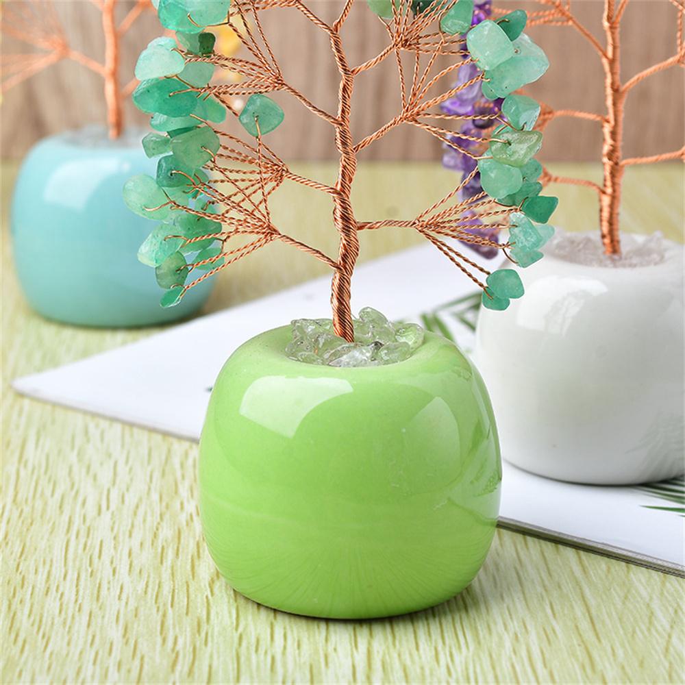 Natural Crystal Money Tree with Ceramic Base Fortune Tree Ornament for Office Home Decor Green/Green
Natural Crystal Money Tree with Ceramic Base Fortune Tree Ornament for Office Home Decor Green/Green