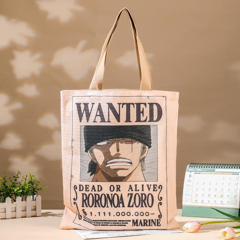 Anime One Piece Print Luffy Nika Zoro Roger Shanks Straw Hat Gang Wanted Poster Action Figures Canvas Bag Student Shopping Bag
Anime One Piece Print Luffy Nika Zoro Roger Shanks Straw Hat Gang Wanted Poster Action Figures Canvas Bag Student Shopping Bag