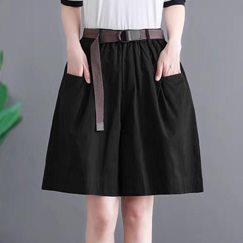 ZANZEA Женские повседневные свободные короткие брюки с эластичной резинкой на талии XL чёрный
ZANZEA Женские повседневные свободные короткие брюки с эластичной резинкой на талии XL чёрный