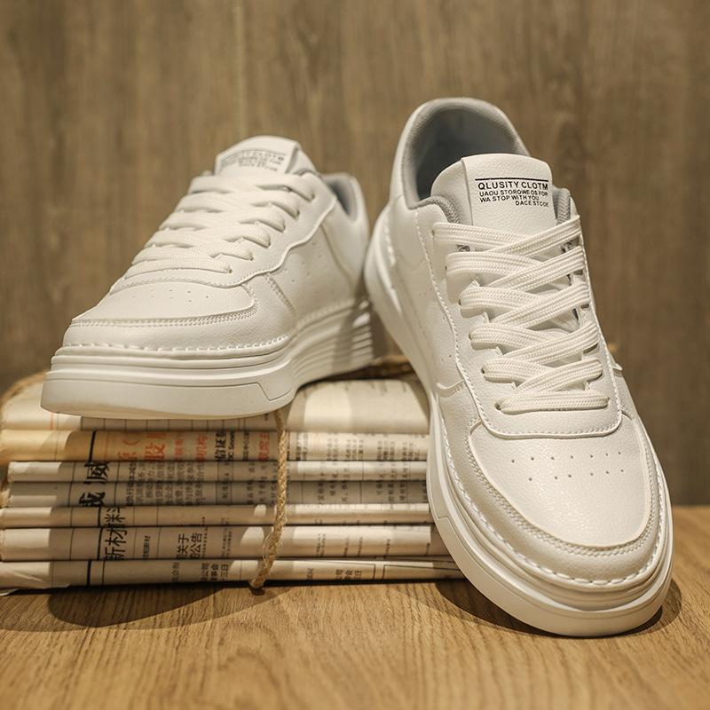 Korean version of trendy sports board shoes fashion casual men s simple white shoes four seasons low-top outer wear lace-up student shoes 39
Korean version of trendy sports board shoes fashion casual men s simple white shoes four seasons low-top outer wear lace-up student shoes 39