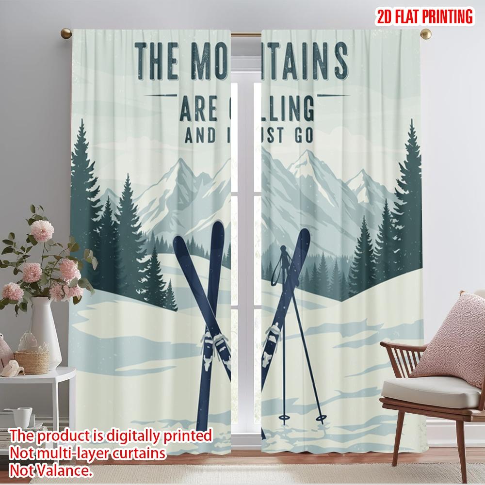 2pcs 2D flat printing Window Treatment Curtains Mountain Skiing Snow Adventure Polyester Without Electricity 0 Perfect for 52.50×116.00 CM 2pcs
2pcs 2D flat printing Window Treatment Curtains Mountain Skiing Snow Adventure Polyester Without Electricity 0 Perfect for 52.50×116.00 CM 2pcs
