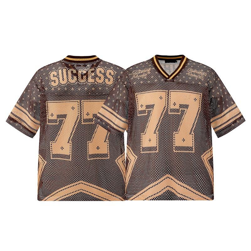 V-Neck Jersey Spring And Summer American Hip-Hop Retro Letter Printing Casual Loose Couple Short-Sleeved T-Shirt Men XL
V-Neck Jersey Spring And Summer American Hip-Hop Retro Letter Printing Casual Loose Couple Short-Sleeved T-Shirt Men XL