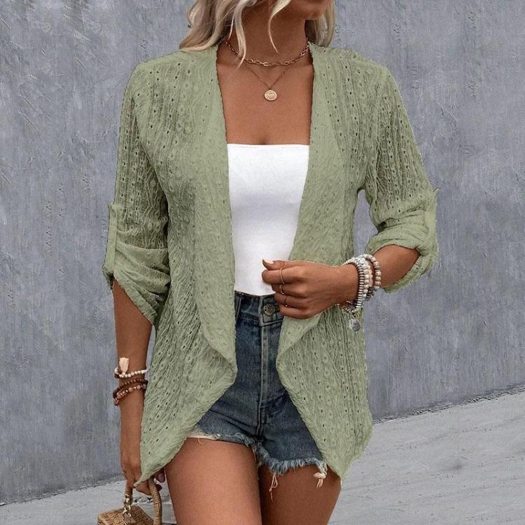 Дышащий Ажурный Свободный Кардиган Пальто Женский Длинный Рукав Пуговицы Однотонный Весна Осень XXXL светло-зеленый
Дышащий Ажурный Свободный Кардиган Пальто Женский Длинный Рукав Пуговицы Однотонный Весна Осень XXXL светло-зеленый