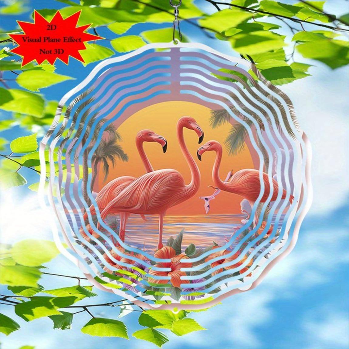 Flamingo Wind Chime with Rotating Hook Sunset Design Metal Art Decor for Indoor Outdoor Garden Patio Holiday Gift All Season 01A
Flamingo Wind Chime with Rotating Hook Sunset Design Metal Art Decor for Indoor Outdoor Garden Patio Holiday Gift All Season 01A