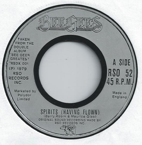 7inch Record BEE GEES Spirits Having Flown RSO52 RSO 1979 UK Pop Used
7inch Record BEE GEES Spirits Having Flown RSO52 RSO 1979 UK Pop Used
