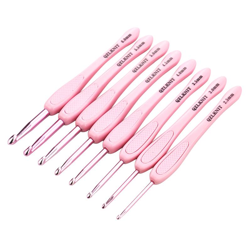 8pc/set pink ABS knitting needle tool, pink handle alumina needle, single pointed crochet hooks sweater needle, size 2.5mm-6.0mm рожевий
8pc/set pink ABS knitting needle tool, pink handle alumina needle, single pointed crochet hooks sweater needle, size 2.5mm-6.0mm рожевий