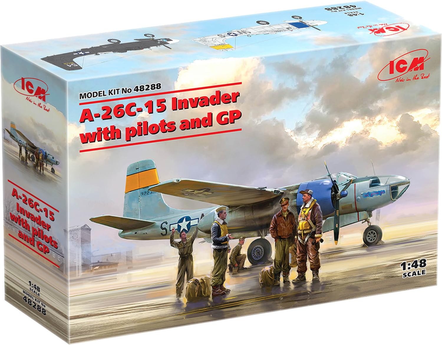 ICM US Air Force Invader Crew Plastic Model 48288 Molded Color 1/48 A-26C-15 w/Pilot &
ICM US Air Force Invader Crew Plastic Model 48288 Molded Color 1/48 A-26C-15 w/Pilot &