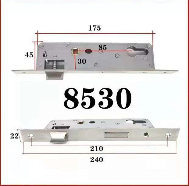 Stainless Steel Narrow Lock Body For FingerPrint Door Lock Size 8530 8535 8540 8550 8560 8570 Smart Lock Body Of Alumiumn Door
Stainless Steel Narrow Lock Body For FingerPrint Door Lock Size 8530 8535 8540 8550 8560 8570 Smart Lock Body Of Alumiumn Door
