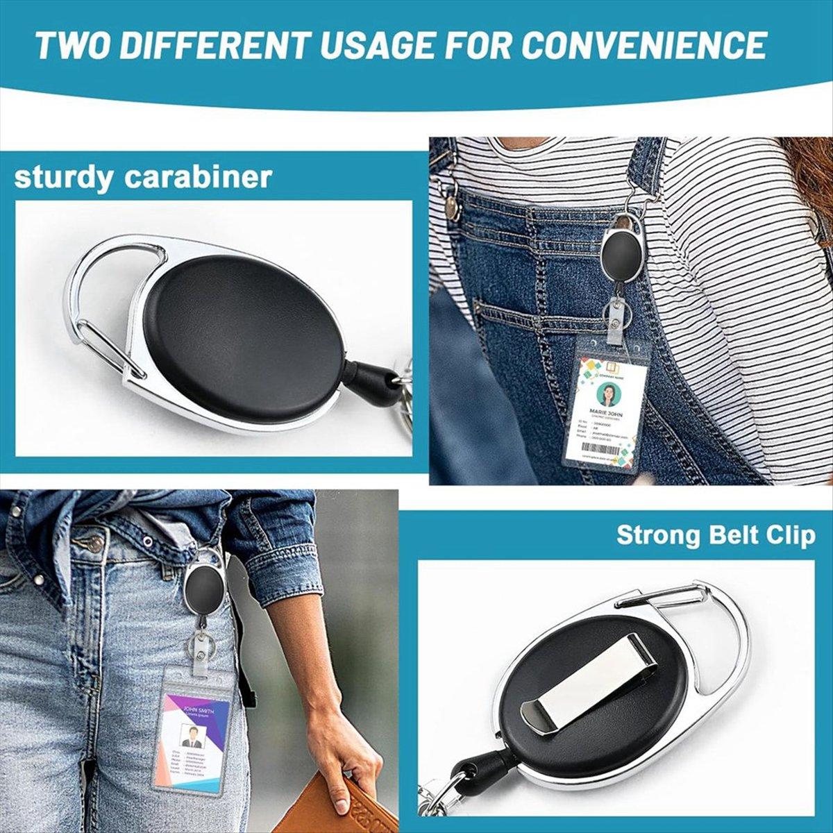 BHBL 2 Pack ID Badge Holder with Retractable Badge Reel Clear Vertical ID Card Holder with Heavy Duty Carabiner Badge Reel China Mainland
BHBL 2 Pack ID Badge Holder with Retractable Badge Reel Clear Vertical ID Card Holder with Heavy Duty Carabiner Badge Reel China Mainland