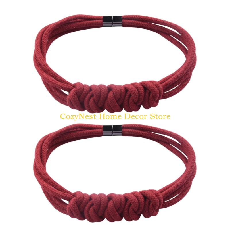 92MF Handwoven Knotted Curtain Clips Ties No Drilling Installation Window Drapery Tiebacks For Home Office Decors бордовий
92MF Handwoven Knotted Curtain Clips Ties No Drilling Installation Window Drapery Tiebacks For Home Office Decors бордовий