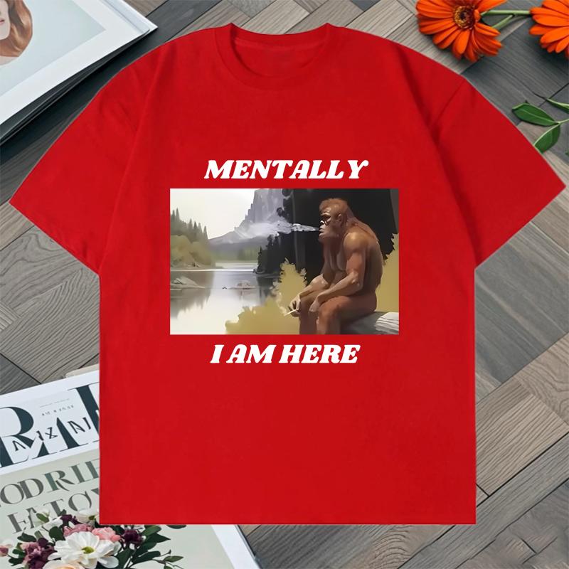 Funny Unisextally I Am Here Monkey Memory Graphic Oversized Tee shirt Summer Crew Neck Unisex Women short sleeve Cotton Unisex tshirt S
Funny Unisextally I Am Here Monkey Memory Graphic Oversized Tee shirt Summer Crew Neck Unisex Women short sleeve Cotton Unisex tshirt S