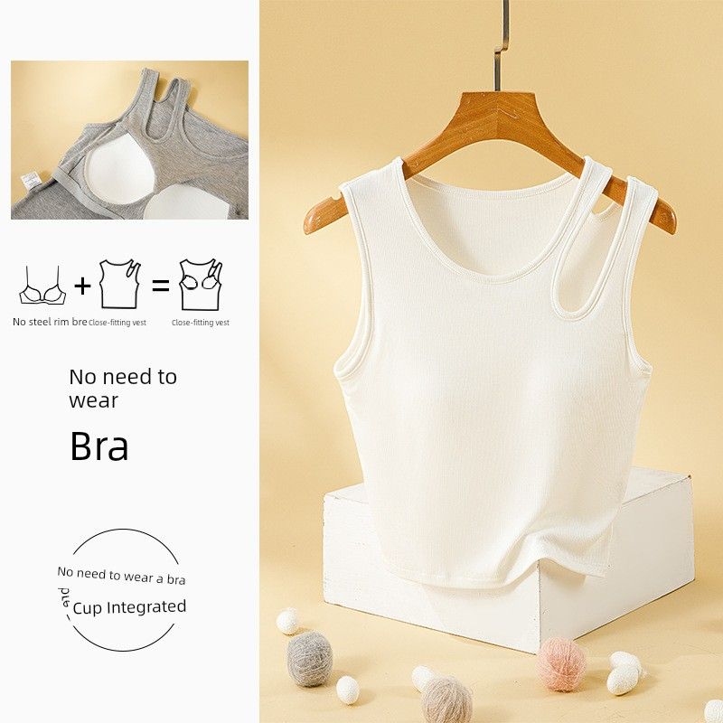 2025 New Women s Spring/Summer Sexy Short Crop Top Trendy Design Camisole with Chest Pads, Suitable for Outerwear White S
2025 New Women s Spring/Summer Sexy Short Crop Top Trendy Design Camisole with Chest Pads, Suitable for Outerwear White S