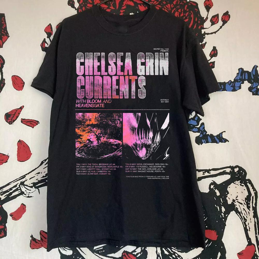 Chelsea Grin Band And Currents Australian Tour T Shirt Size S-5XL Unisex T-Shirt XXL
Chelsea Grin Band And Currents Australian Tour T Shirt Size S-5XL Unisex T-Shirt XXL