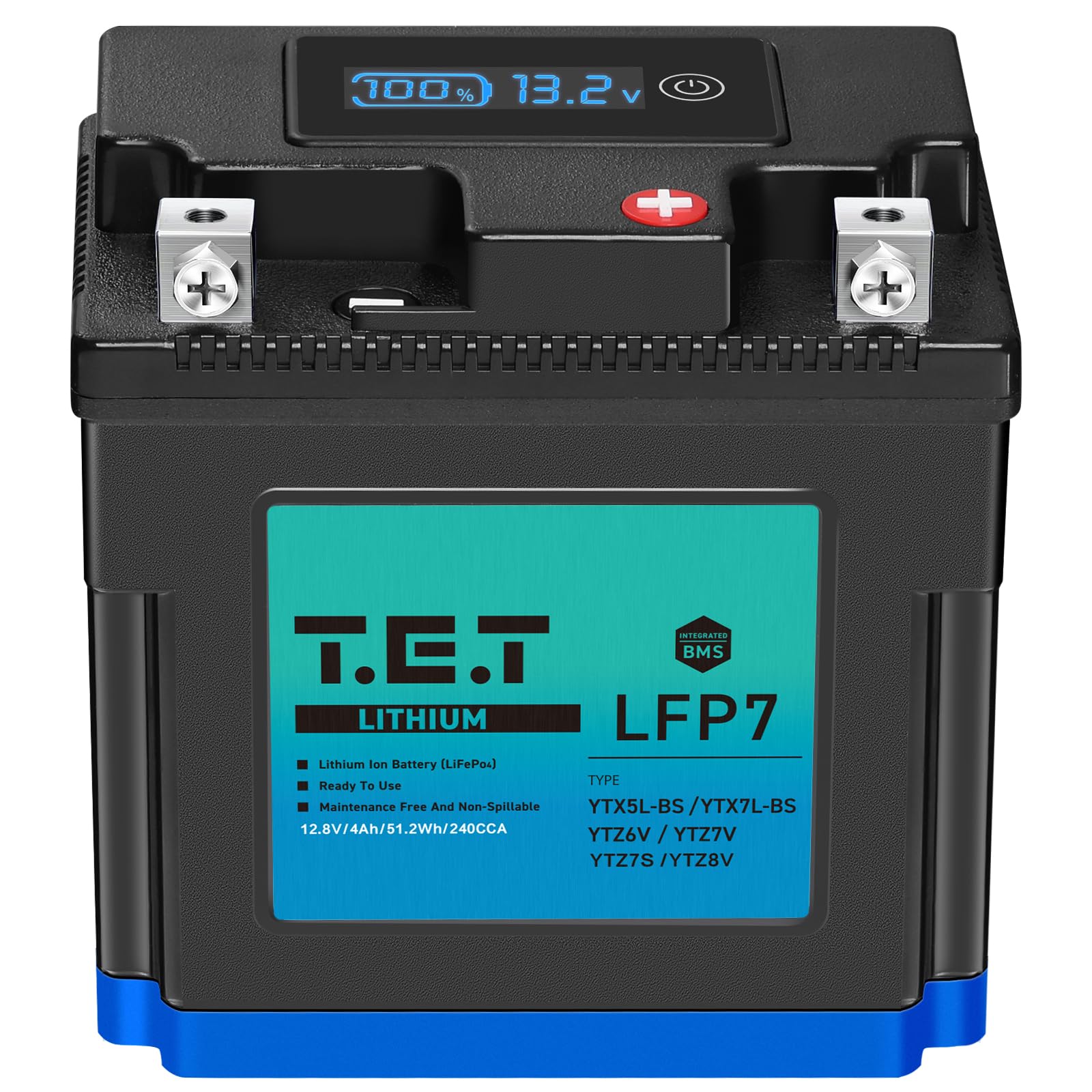 T.E.T LFP7L Ultra-lightweight motorcycle battery Lithium-ion battery YTX7L-BS / YTX5L-BS (LFP7L)
T.E.T LFP7L Ultra-lightweight motorcycle battery Lithium-ion battery YTX7L-BS / YTX5L-BS (LFP7L)