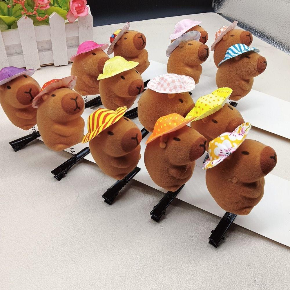 10pcs Plush Hairpin Kawaii Duckbill Clips New Capybara Hair Clip Gifts 10pcs-Color Random
10pcs Plush Hairpin Kawaii Duckbill Clips New Capybara Hair Clip Gifts 10pcs-Color Random