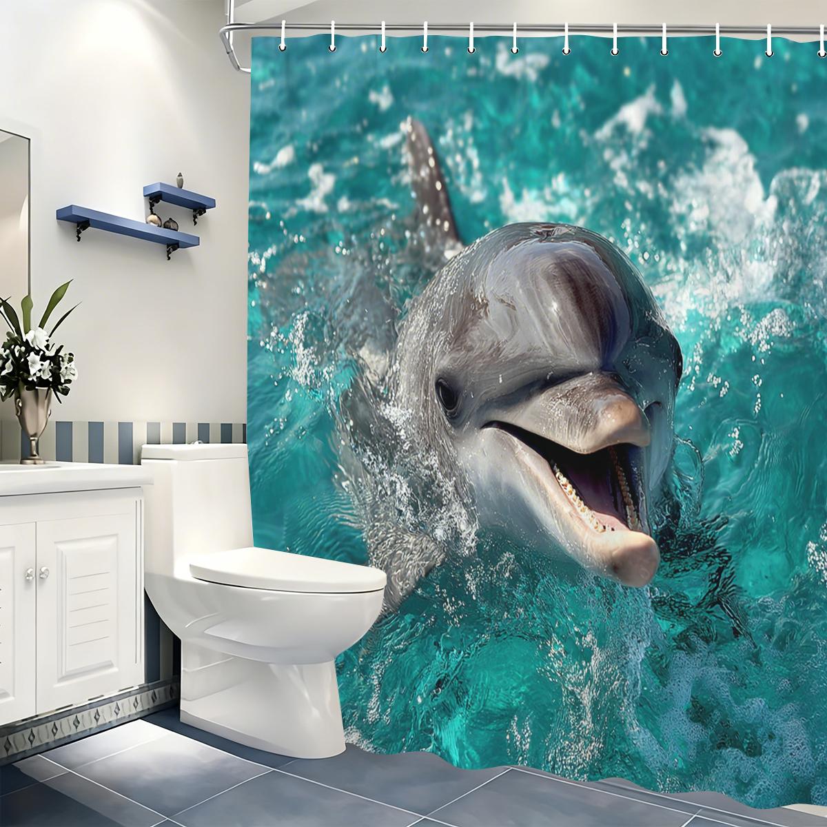 Underwater Themed Polyester Shower Curtain - Marine Creature & Mermaid Designed Bathroom Decorative Curtain W60H190(CM)-1 Pcs
Underwater Themed Polyester Shower Curtain - Marine Creature & Mermaid Designed Bathroom Decorative Curtain W60H190(CM)-1 Pcs