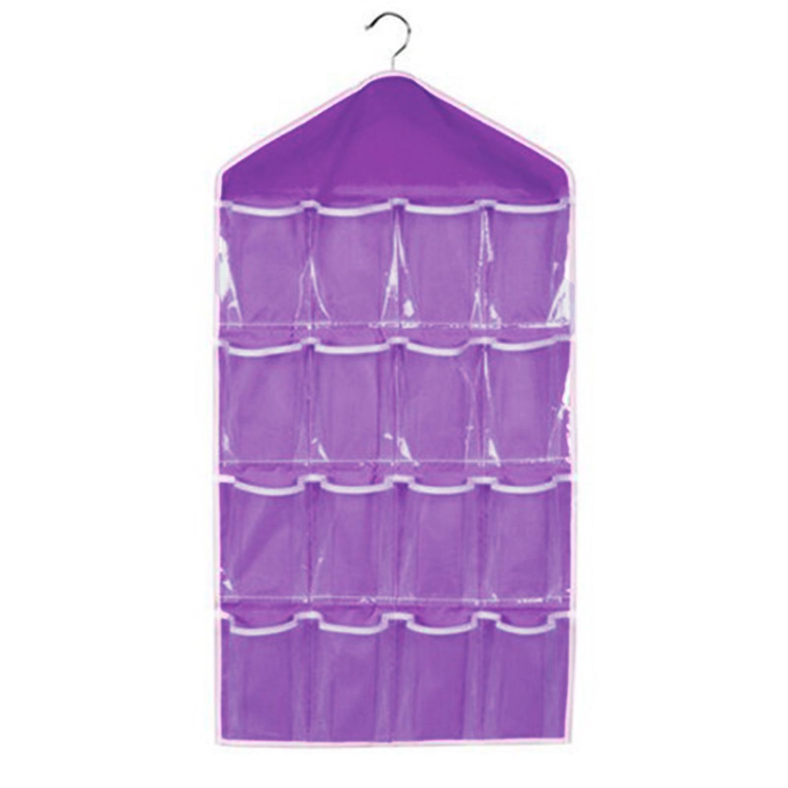 16 Grids Clear Hanging Clothes Storage Bag Transparent Laundry Closet Pocket Bag for Home Wardrobe Organizer Hanger Not Include фиолетовый
16 Grids Clear Hanging Clothes Storage Bag Transparent Laundry Closet Pocket Bag for Home Wardrobe Organizer Hanger Not Include фиолетовый