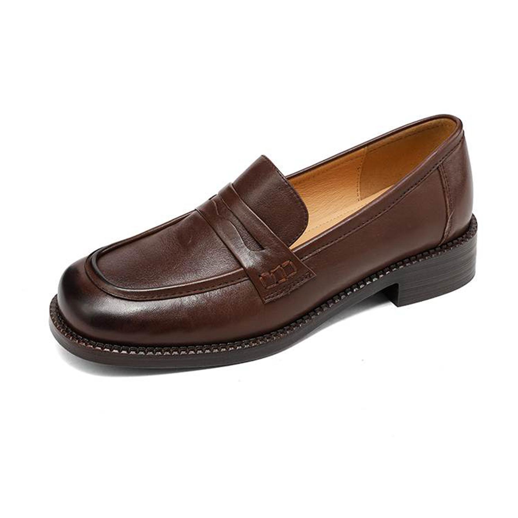 Krazing Pot Cow Skin Round Toe Size 42 Loafers Thick Med Heels Slip on Gladiator Brown Black Color Autumn Pumps 42 чорний
Krazing Pot Cow Skin Round Toe Size 42 Loafers Thick Med Heels Slip on Gladiator Brown Black Color Autumn Pumps 42 чорний