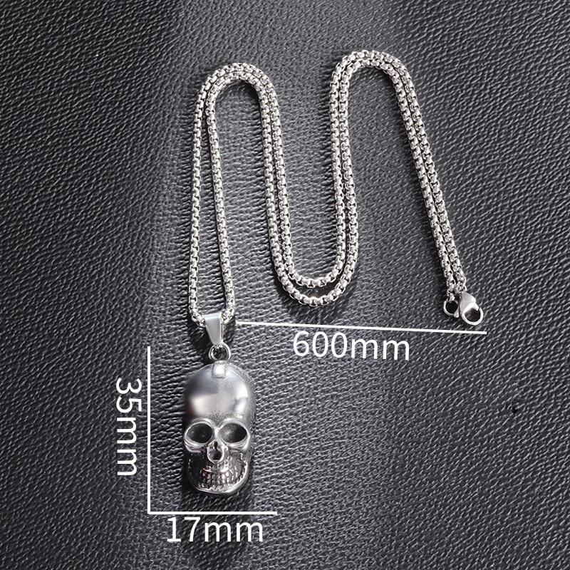 Европейское и американское ожерелье с черепом, персонализированное, панк, хип-хоп, из нержавеющей стали, в стиле ретро-металл, мужские украшения
Европейское и американское ожерелье с черепом, персонализированное, панк, хип-хоп, из нержавеющей стали, в стиле ретро-металл, мужские украшения