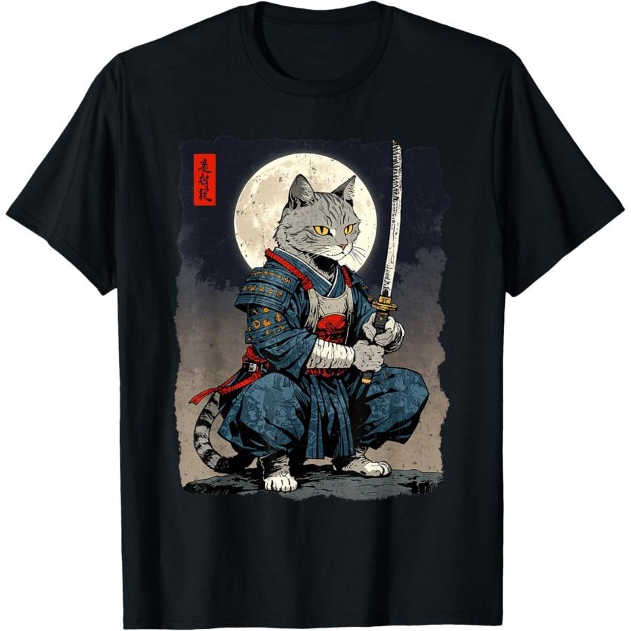 OPWHZVLR Samurai Cat Japanese Retro Fighter Cat Moon Ukiyo-e Warrior T-Shirt XXXXXL різнокольоровий
OPWHZVLR Samurai Cat Japanese Retro Fighter Cat Moon Ukiyo-e Warrior T-Shirt XXXXXL різнокольоровий