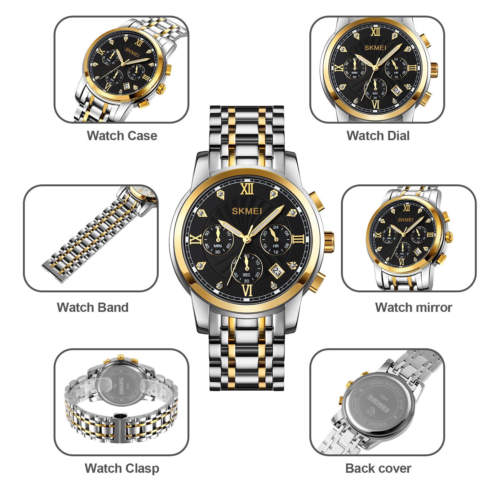 Six-pin multi-function minute-by-second chronograph men s watch solid steel belt men s watch simple diamond-encrusted men s watch
Six-pin multi-function minute-by-second chronograph men s watch solid steel belt men s watch simple diamond-encrusted men s watch