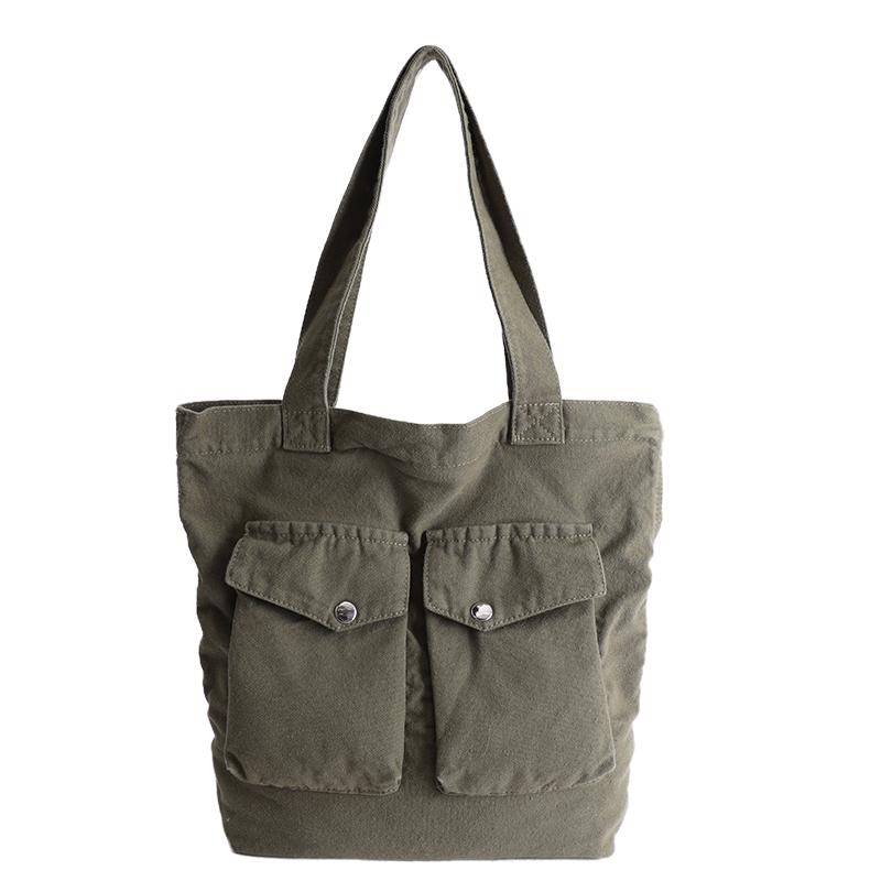 Large Capacity Multi-Pocket Canvas Bag Women s Shopping Bag Student Shoulder Bag зелений
Large Capacity Multi-Pocket Canvas Bag Women s Shopping Bag Student Shoulder Bag зелений