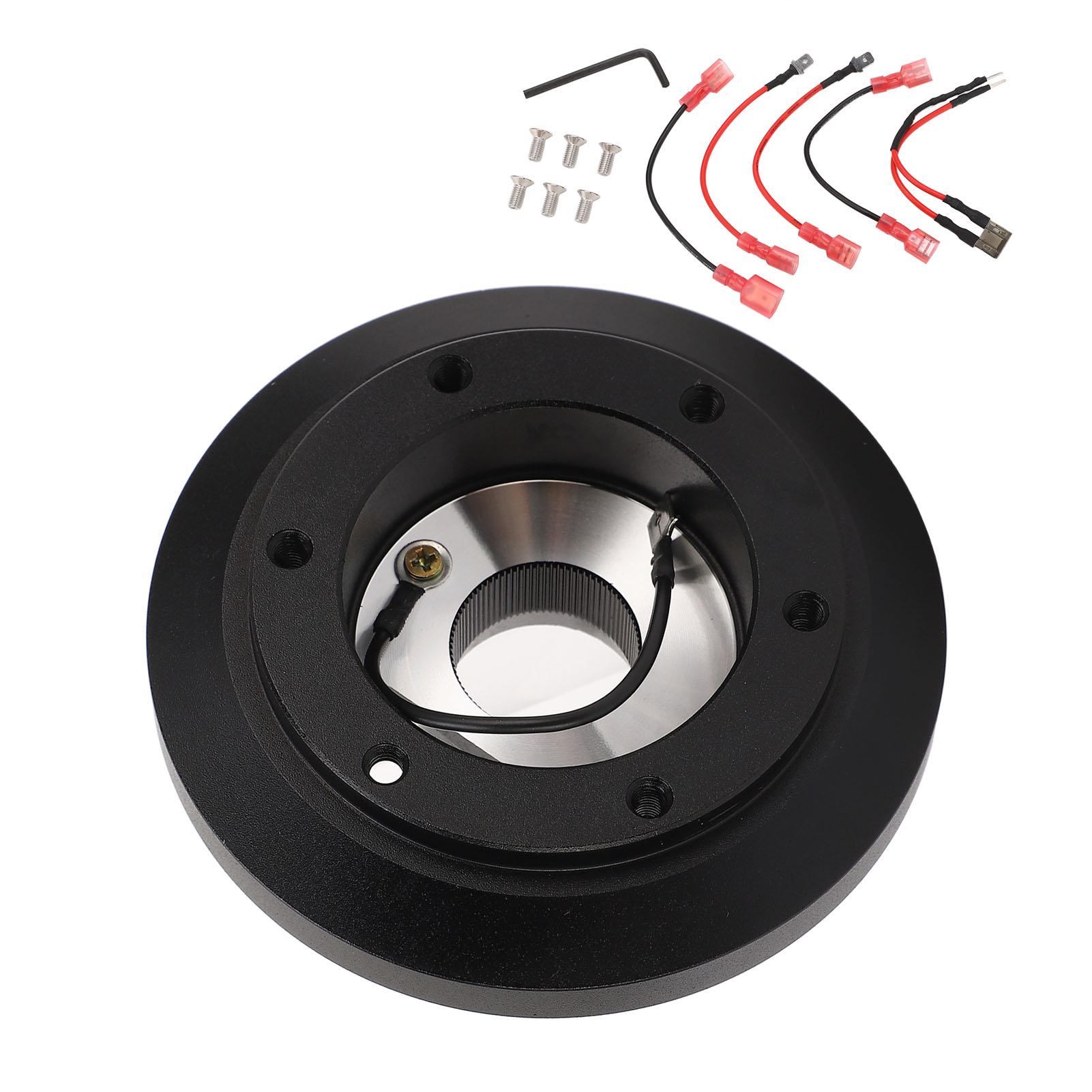 6 Hole Steering Wheel Adapter Black Aluminum Improving Driving Comfort for A3 A4 A6 A8
6 Hole Steering Wheel Adapter Black Aluminum Improving Driving Comfort for A3 A4 A6 A8