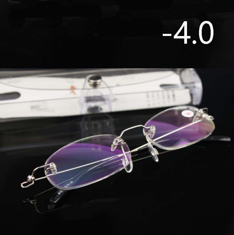 Rimless Metal Frame Nearsighted Glasses Ultralight Boxed Shortsighted Myopia Glasses Women Men -1.0 -1.5 -2 -2.5 -3 -3.5 -4.0
Rimless Metal Frame Nearsighted Glasses Ultralight Boxed Shortsighted Myopia Glasses Women Men -1.0 -1.5 -2 -2.5 -3 -3.5 -4.0