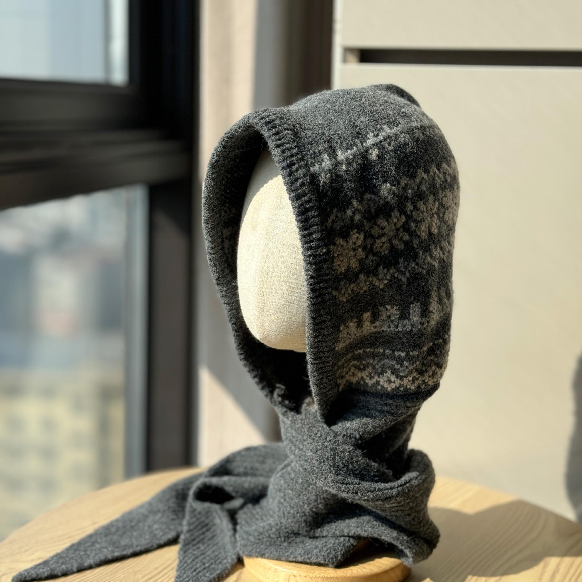 Korean-style Fair Isle jacquard knitted hat for men and women, warm and stylish balaclava hat for autumn and winter Adult54-60Average Size сірий колір
Korean-style Fair Isle jacquard knitted hat for men and women, warm and stylish balaclava hat for autumn and winter Adult54-60Average Size сірий колір
