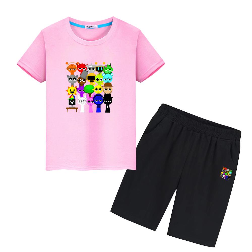 Sprunki Print 100%Cotton Anime T-shirt 2pcs Short+pant baby clothes girls boys summer Sport Sets Children suit kids holiday gift 100 белый
Sprunki Print 100%Cotton Anime T-shirt 2pcs Short+pant baby clothes girls boys summer Sport Sets Children suit kids holiday gift 100 белый