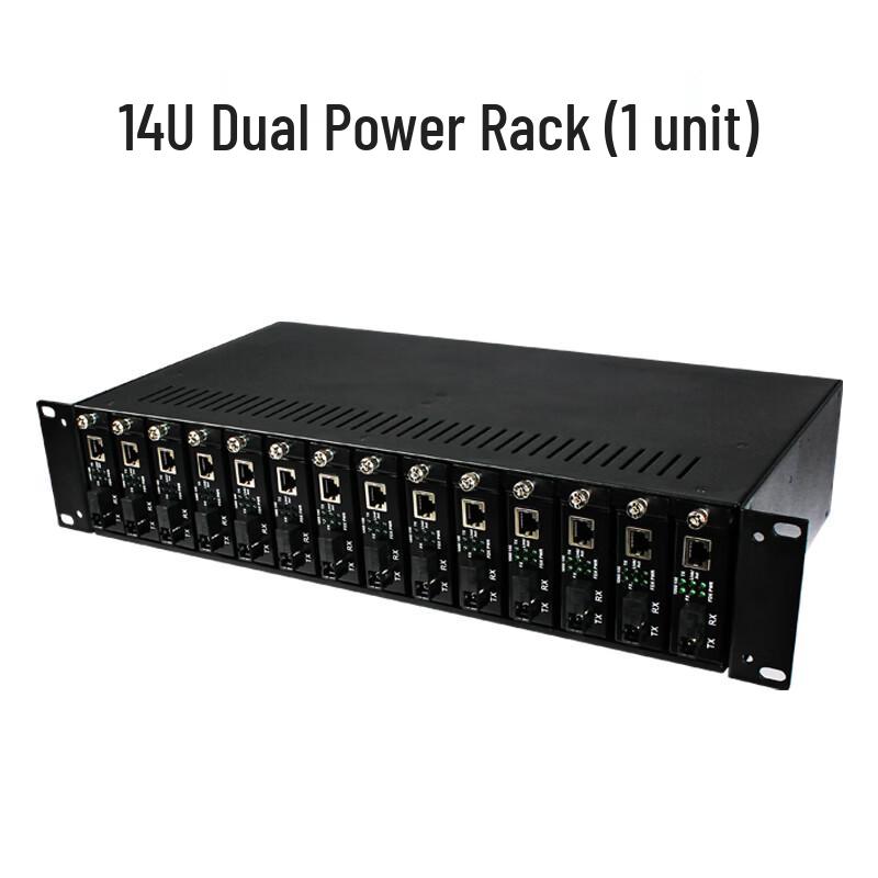14-Slot Dual Power Fiber Optic Media Converter Rack
14-Slot Dual Power Fiber Optic Media Converter Rack