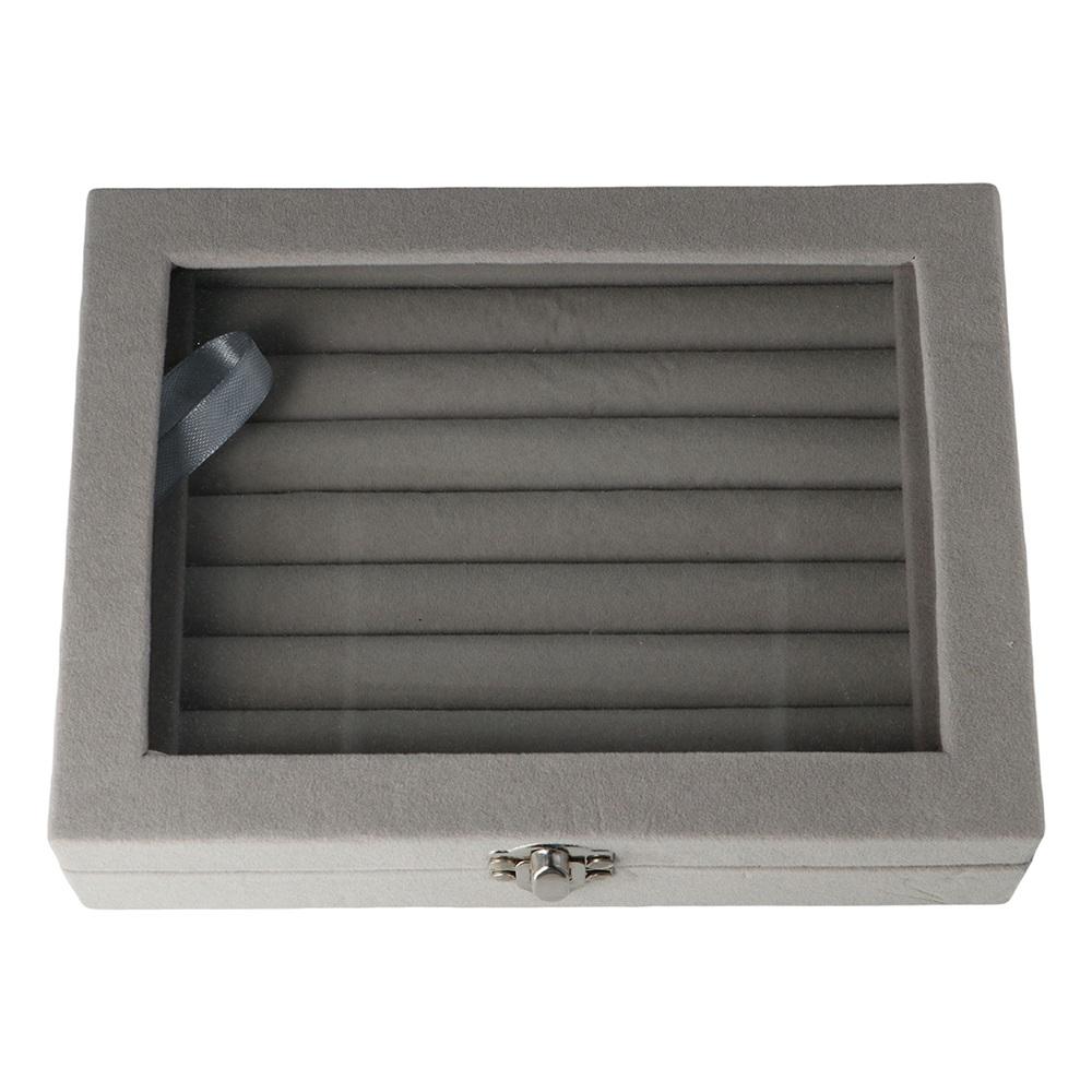 Earring Jewelry Box Ring Velvet Jewelry Show case Organizer Box Storage Case Display Tray Holder #2
Earring Jewelry Box Ring Velvet Jewelry Show case Organizer Box Storage Case Display Tray Holder #2