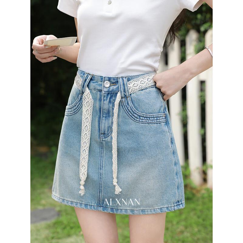 Women s Lace Trim Denim Half-Skirt M
Women s Lace Trim Denim Half-Skirt M