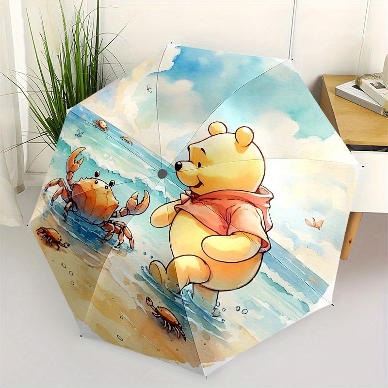 Winnie the Pooh, Crab Automatic Opening and Closing Umbrella - 8 Ribs Portable Folding Umbrella with Plastic Handle, Suitable for Leisure an
Winnie the Pooh, Crab Automatic Opening and Closing Umbrella - 8 Ribs Portable Folding Umbrella with Plastic Handle, Suitable for Leisure an