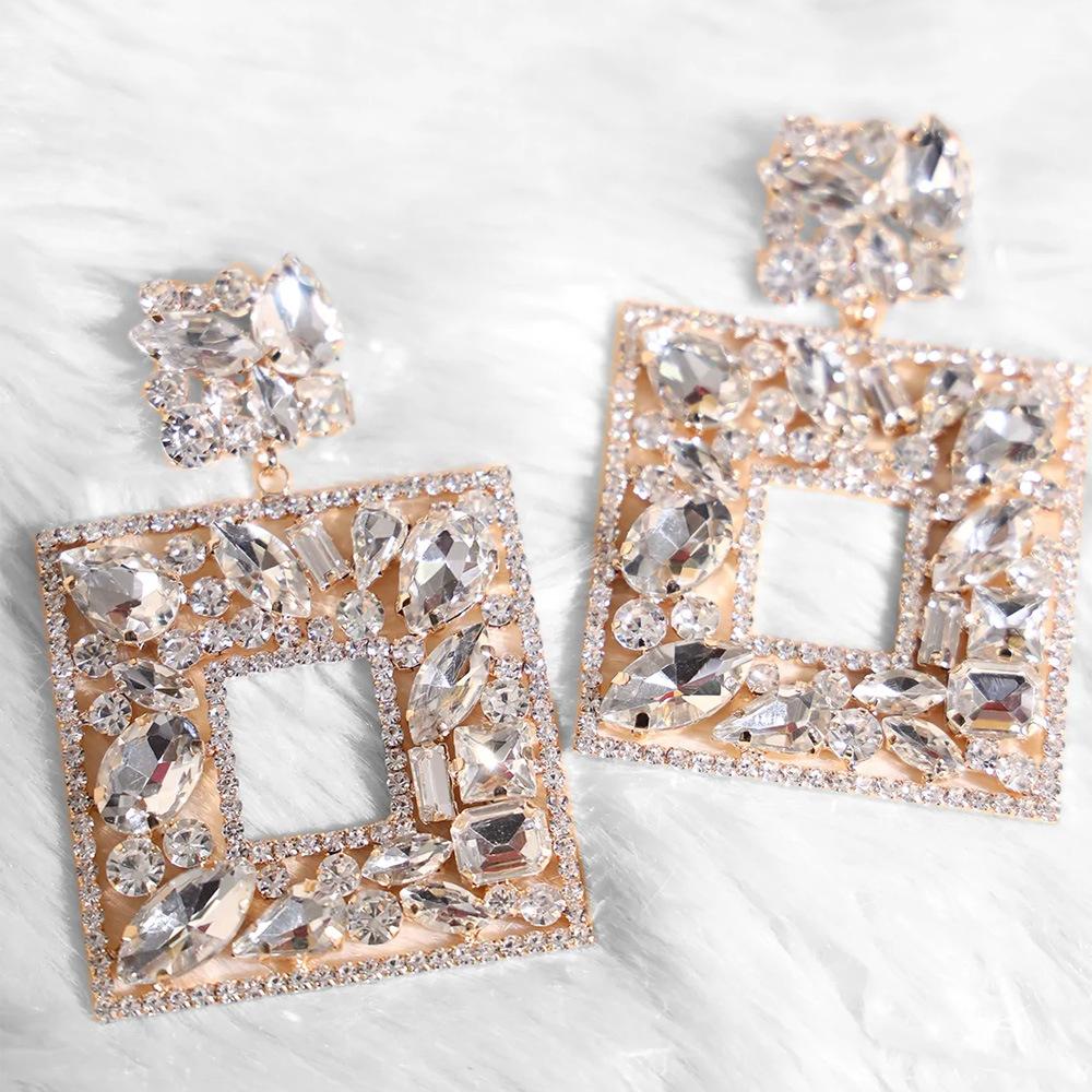 Новые квадратные серьги со стразами, модные, преувеличенные серьги
Новые квадратные серьги со стразами, модные, преувеличенные серьги