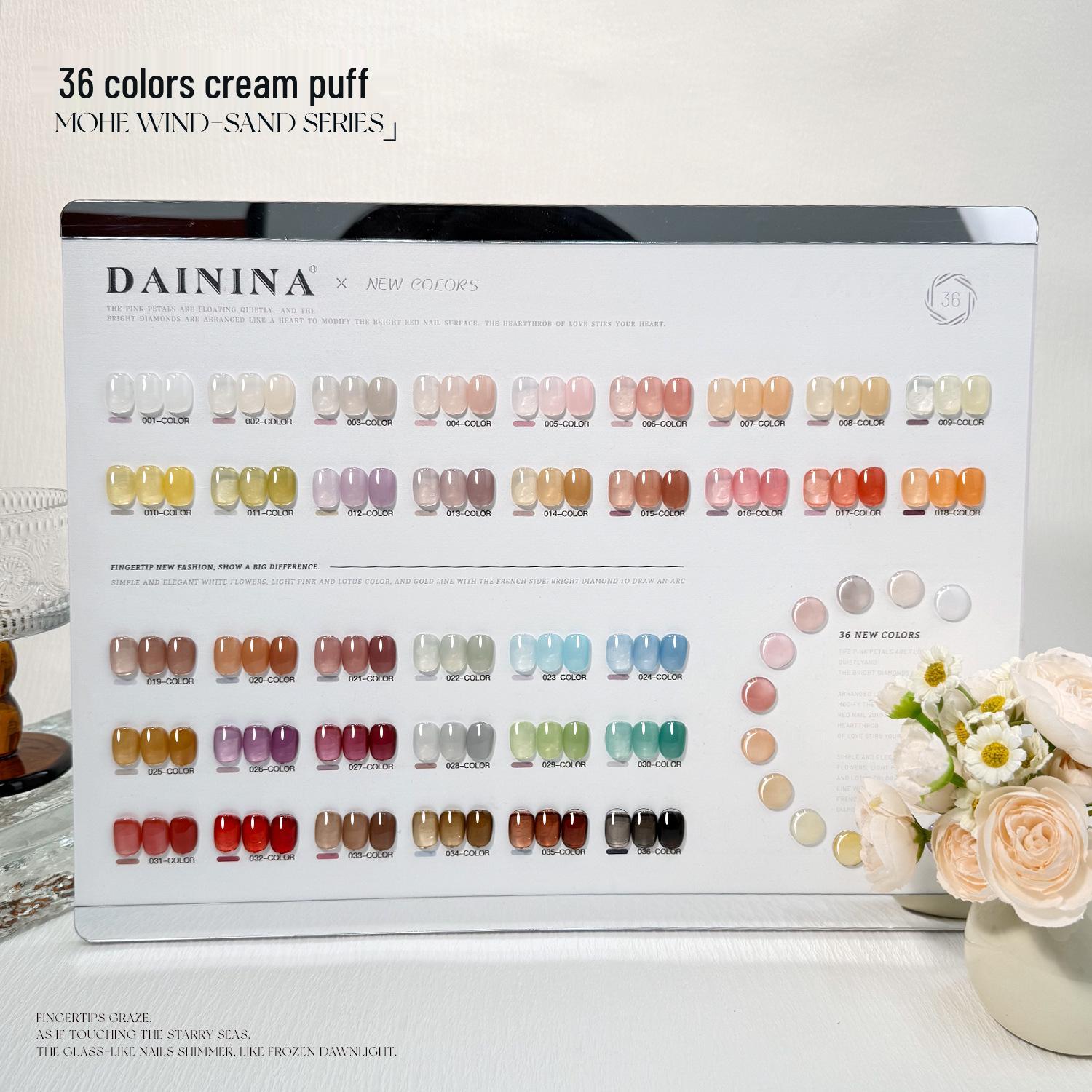 2025 Spring/Summer Jade Jelly 36-Color Cream Puff Gel Polish Set with Color Chart for Nail Salons
2025 Spring/Summer Jade Jelly 36-Color Cream Puff Gel Polish Set with Color Chart for Nail Salons