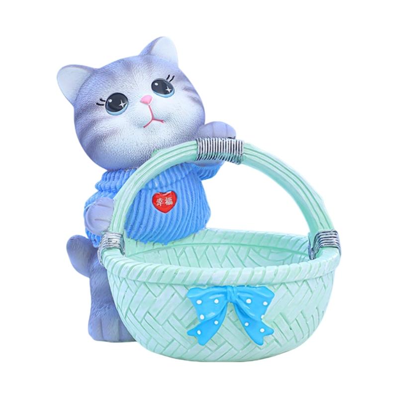 Funny Cats Sculpture Container Home Decors Craft Functional Storage Basket for Key Coin Candy Accessories Organizers
Funny Cats Sculpture Container Home Decors Craft Functional Storage Basket for Key Coin Candy Accessories Organizers
