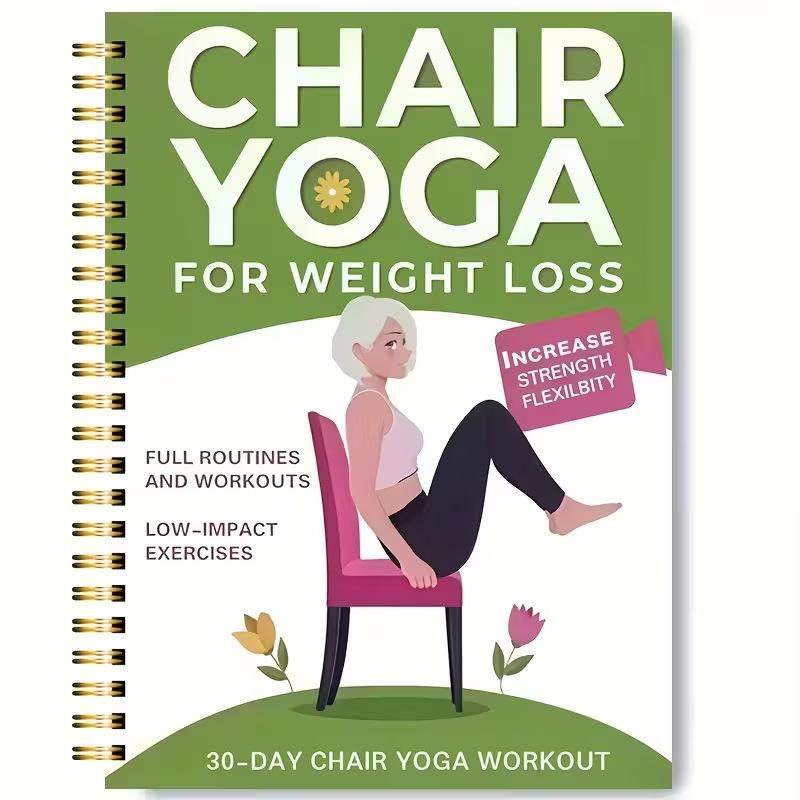 Chair Yoga Exercise Notebook For Seniors 50 Page Seated Yoga Guide, Fitness Planner Journal For Flexibility & Balance Training Style 5
Chair Yoga Exercise Notebook For Seniors 50 Page Seated Yoga Guide, Fitness Planner Journal For Flexibility & Balance Training Style 5