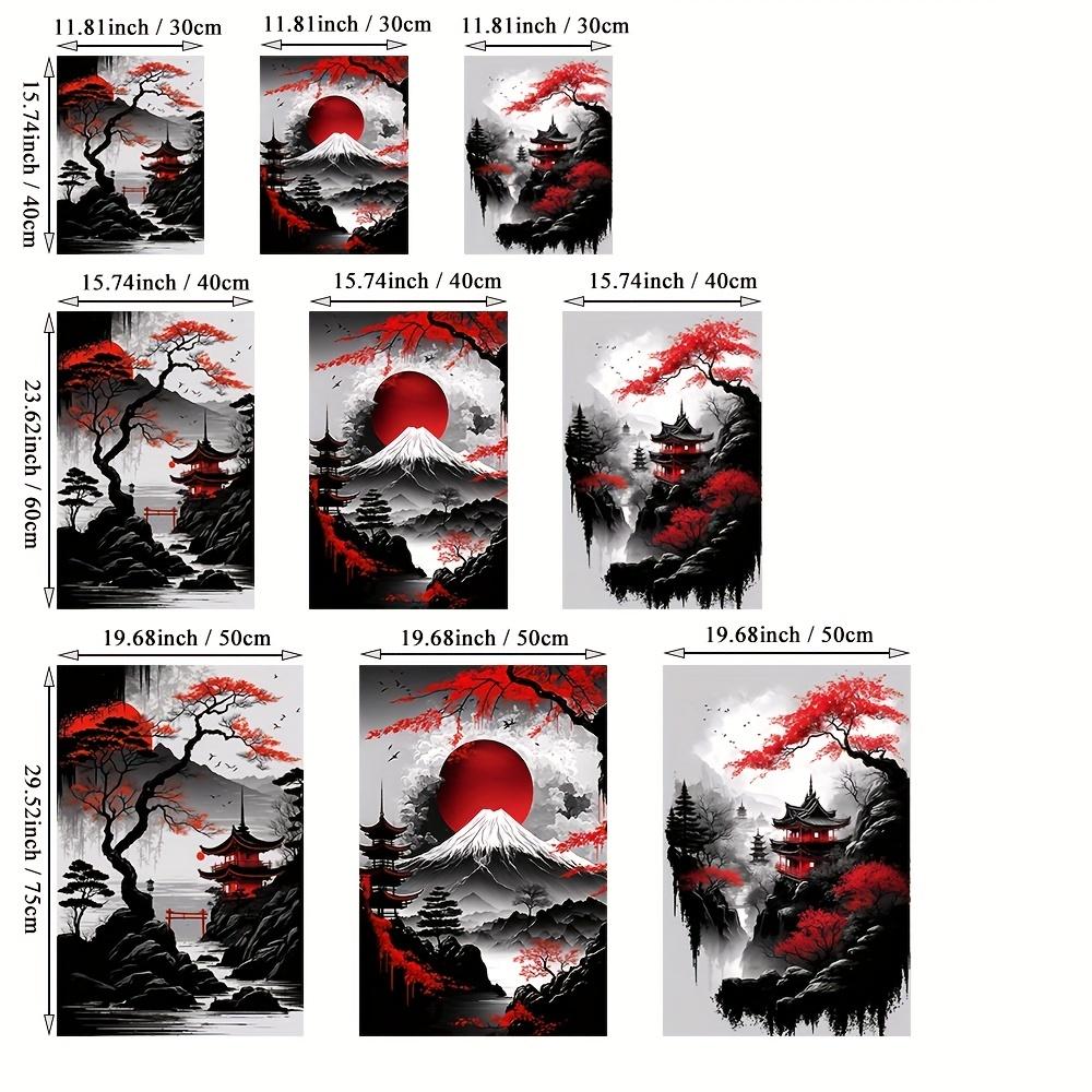 3pcs Frameless Japanese Natural Landscape Canvas Painting Black And Red Posters Vintage Ink Art Wall Prints For Living Room Home 20x30cm No Frame
3pcs Frameless Japanese Natural Landscape Canvas Painting Black And Red Posters Vintage Ink Art Wall Prints For Living Room Home 20x30cm No Frame