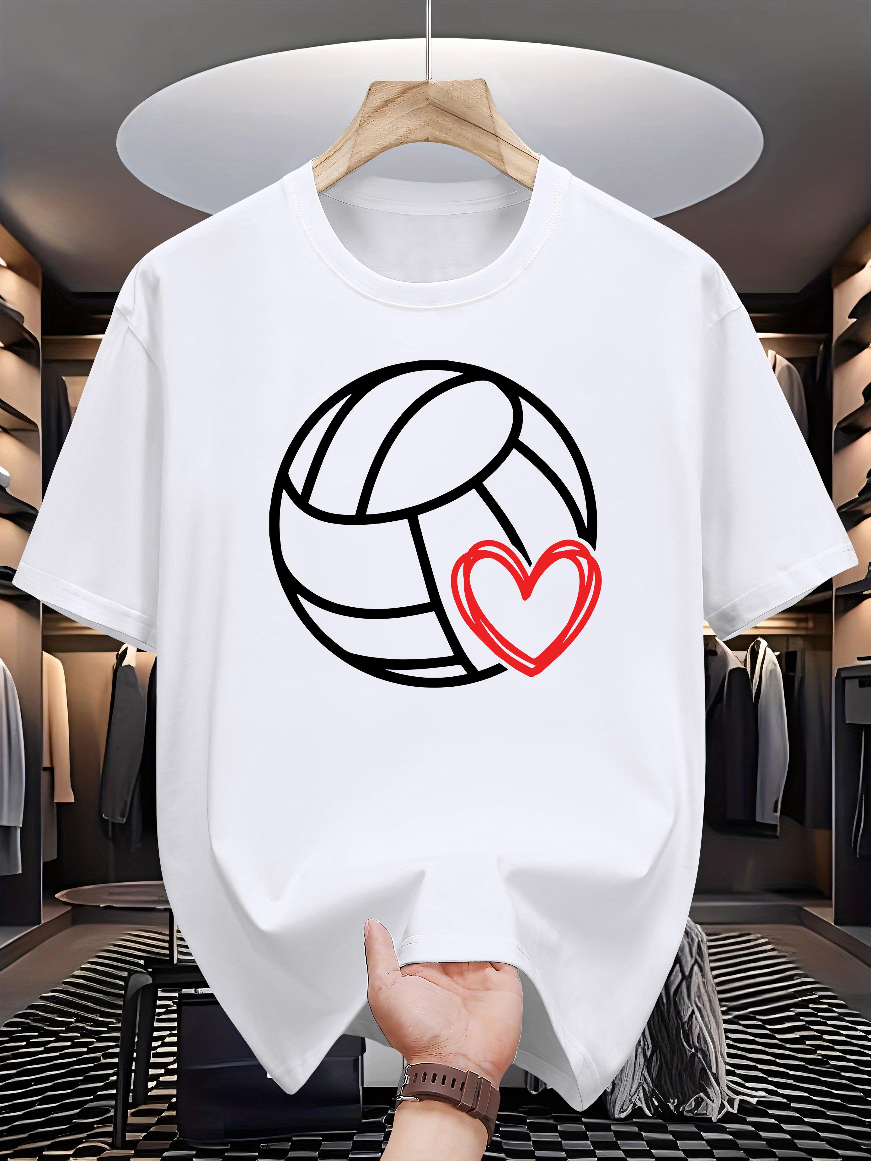 Niuwang Selection 200g 100% Cotton Short Sleeve T-shirt - Black Geometric Volleyball & Heart Graphic L
Niuwang Selection 200g 100% Cotton Short Sleeve T-shirt - Black Geometric Volleyball & Heart Graphic L