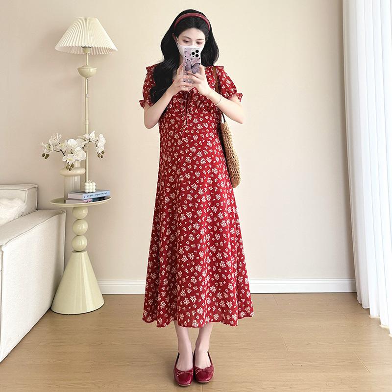 2026 Summer V-neck Ruffled Maternity Maxi Dress 2XL
2026 Summer V-neck Ruffled Maternity Maxi Dress 2XL