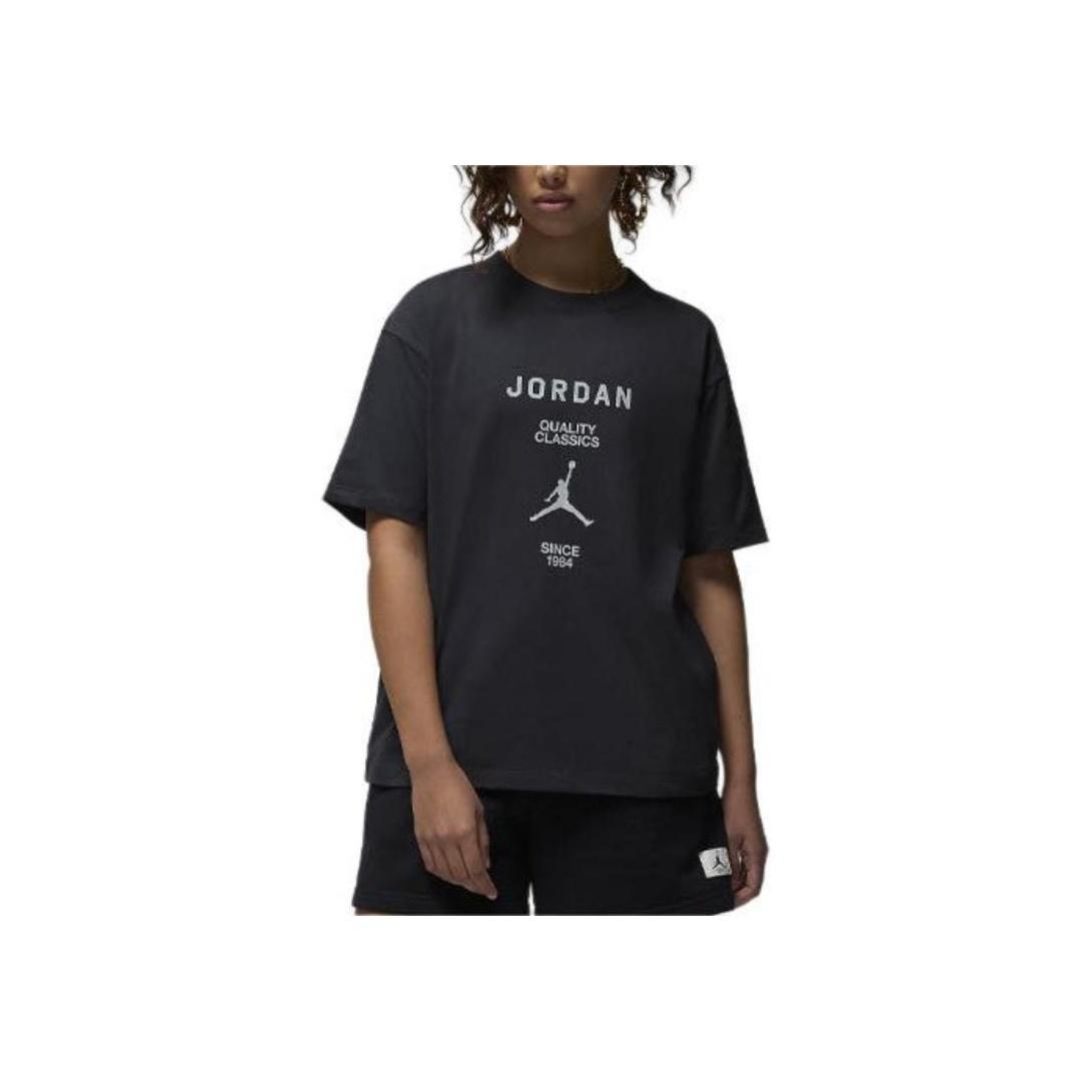 Jordan Logo Letter Print Comfortable Loose Fit Round Neck Short Sleeve T-Shirt Women T-Shirts Black FZ0617-045 M
Jordan Logo Letter Print Comfortable Loose Fit Round Neck Short Sleeve T-Shirt Women T-Shirts Black FZ0617-045 M