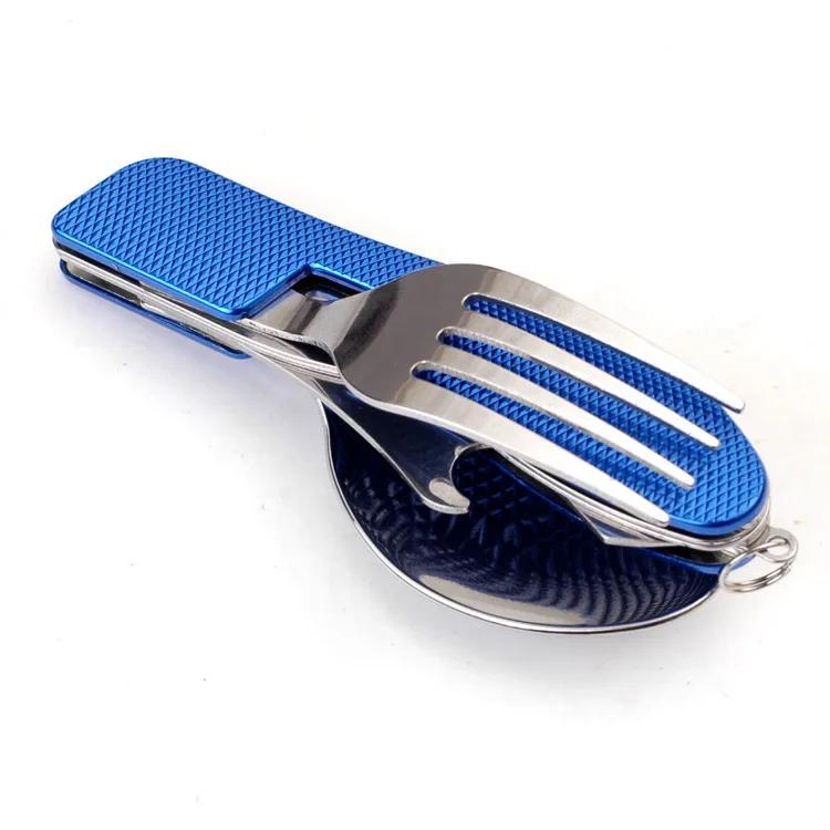 4 In 1 Multifunctional Outdoor Camping Picnic Tableware Foldable Spoon Knife Fork Bottle Opener Stainless Steel Fold Cutlery Set синій
4 In 1 Multifunctional Outdoor Camping Picnic Tableware Foldable Spoon Knife Fork Bottle Opener Stainless Steel Fold Cutlery Set синій